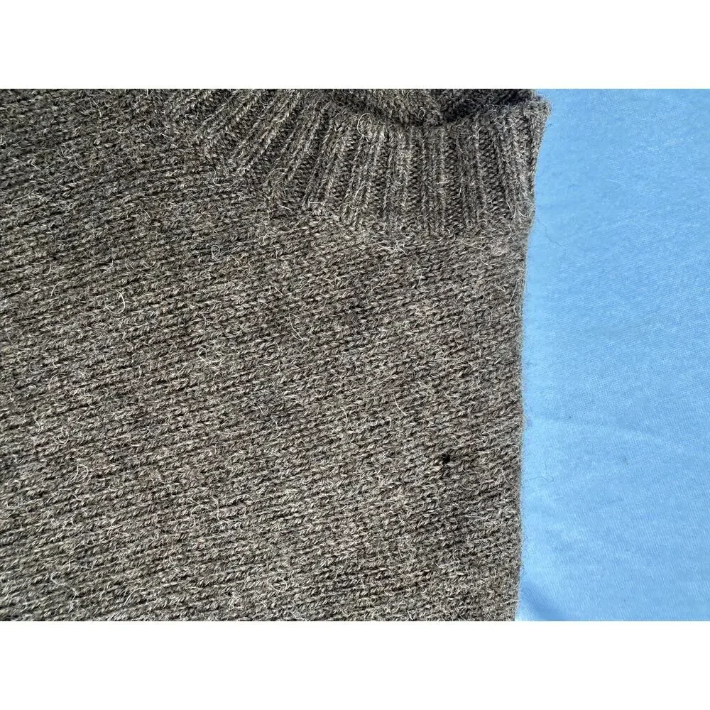 Pendleton Shetland Wool Crewneck Sweater Mens XL Gray Washable Knit Pullover